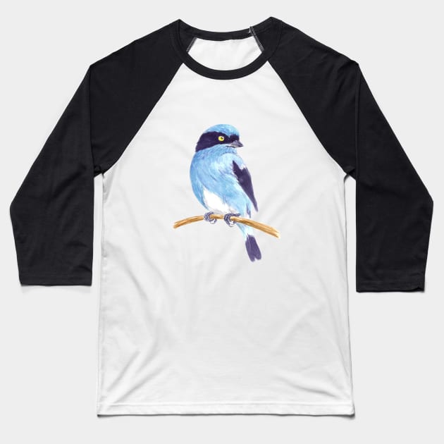 Blue bird Baseball T-Shirt by katerinamk